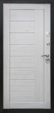Дверь Тип 8942 А ДП - Темное серебро/МДФ 22 мм Царга Лиственница(лакобель белое)