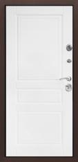 Дверь Тип 8944 Е ДП - Антик медь/МДФ Белый матовый