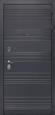 Дверь Тип 9002 ДП - МДФ Дуб антрацит/МДФ Белый матовый